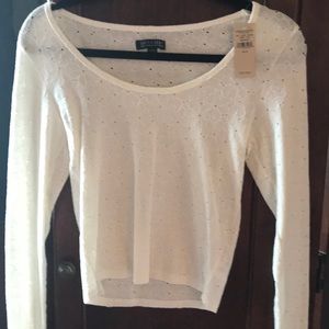 American eagle beige crop top
